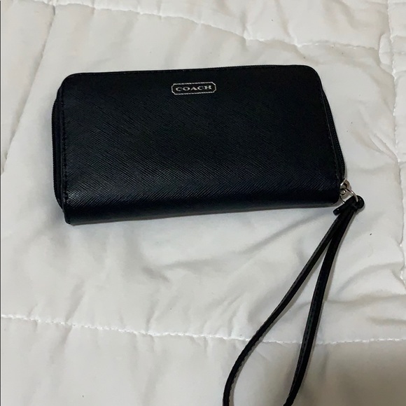 Coach Handbags - Black Coach Wrislet
